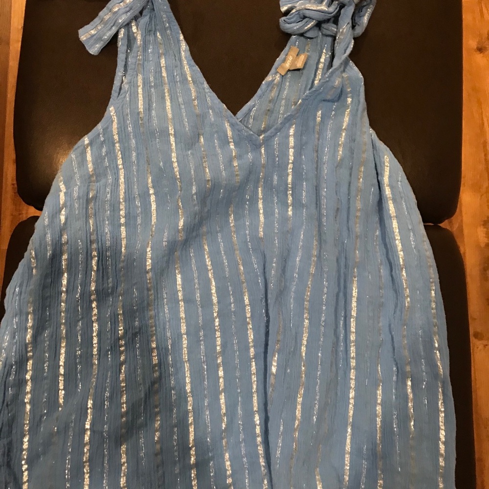 AE Aerie lightweight blue with silver tank